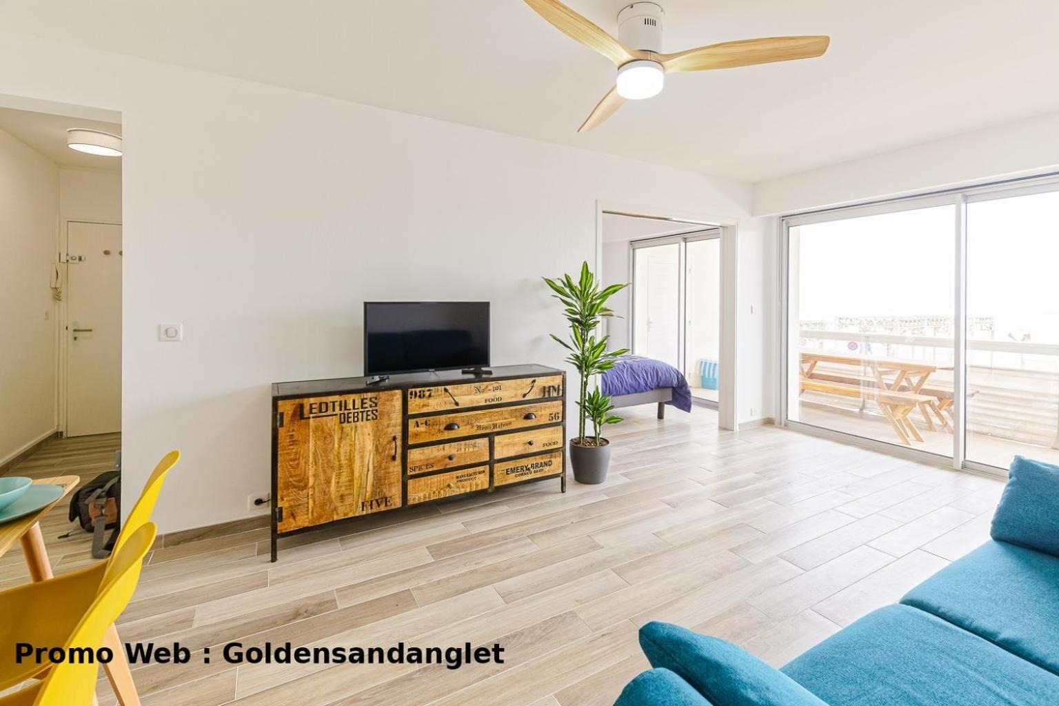 Golden Biarritz - Front De - Parking Privatif Gratuit Appartamento